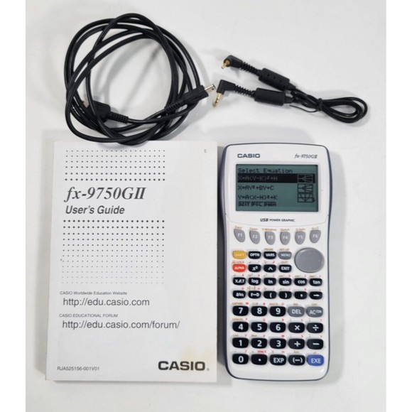 Casio Other Casio Fx975gii Graphing Calculator White Manual Usb